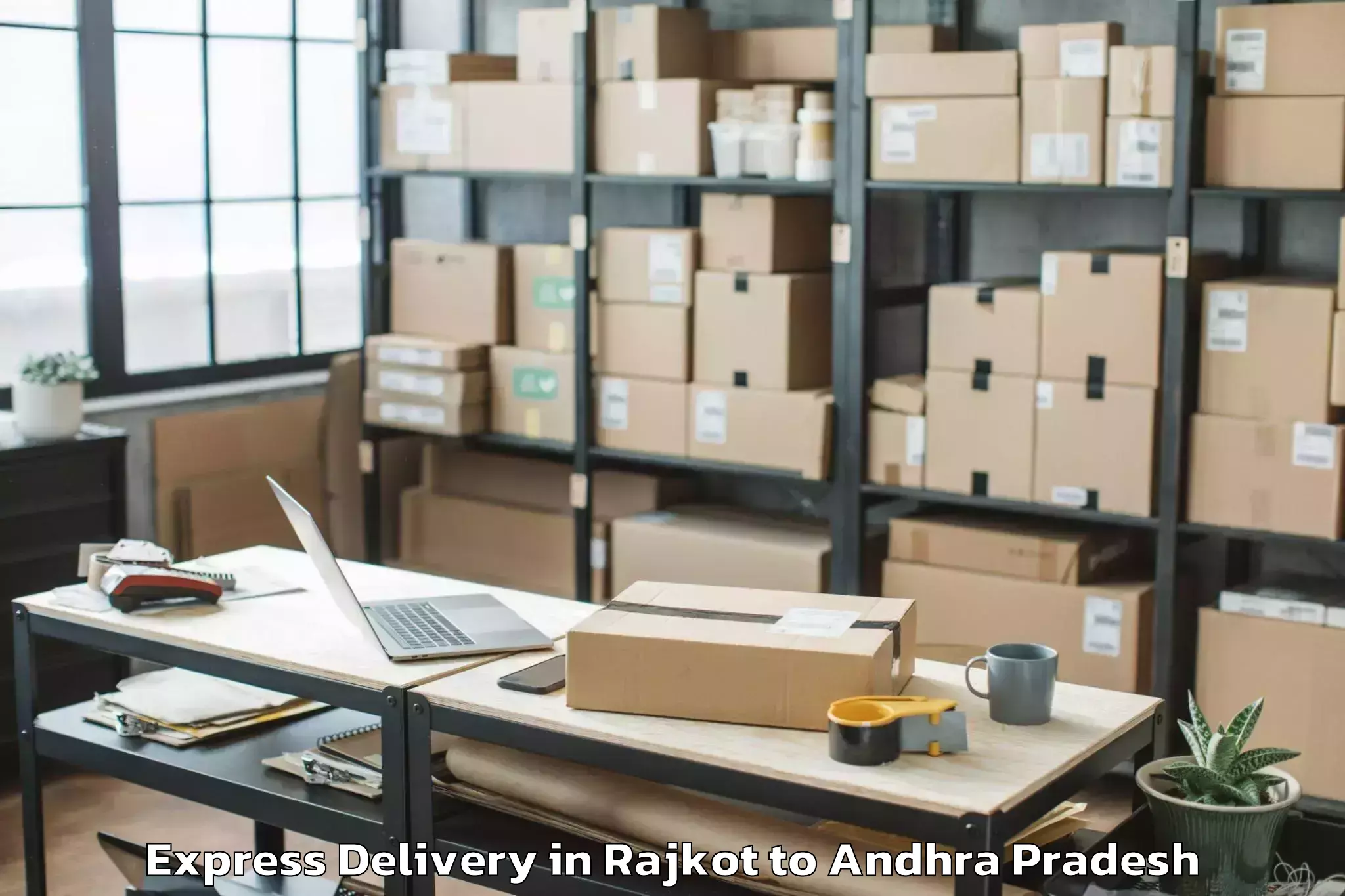 Leading Rajkot to Challapalle Express Delivery Provider